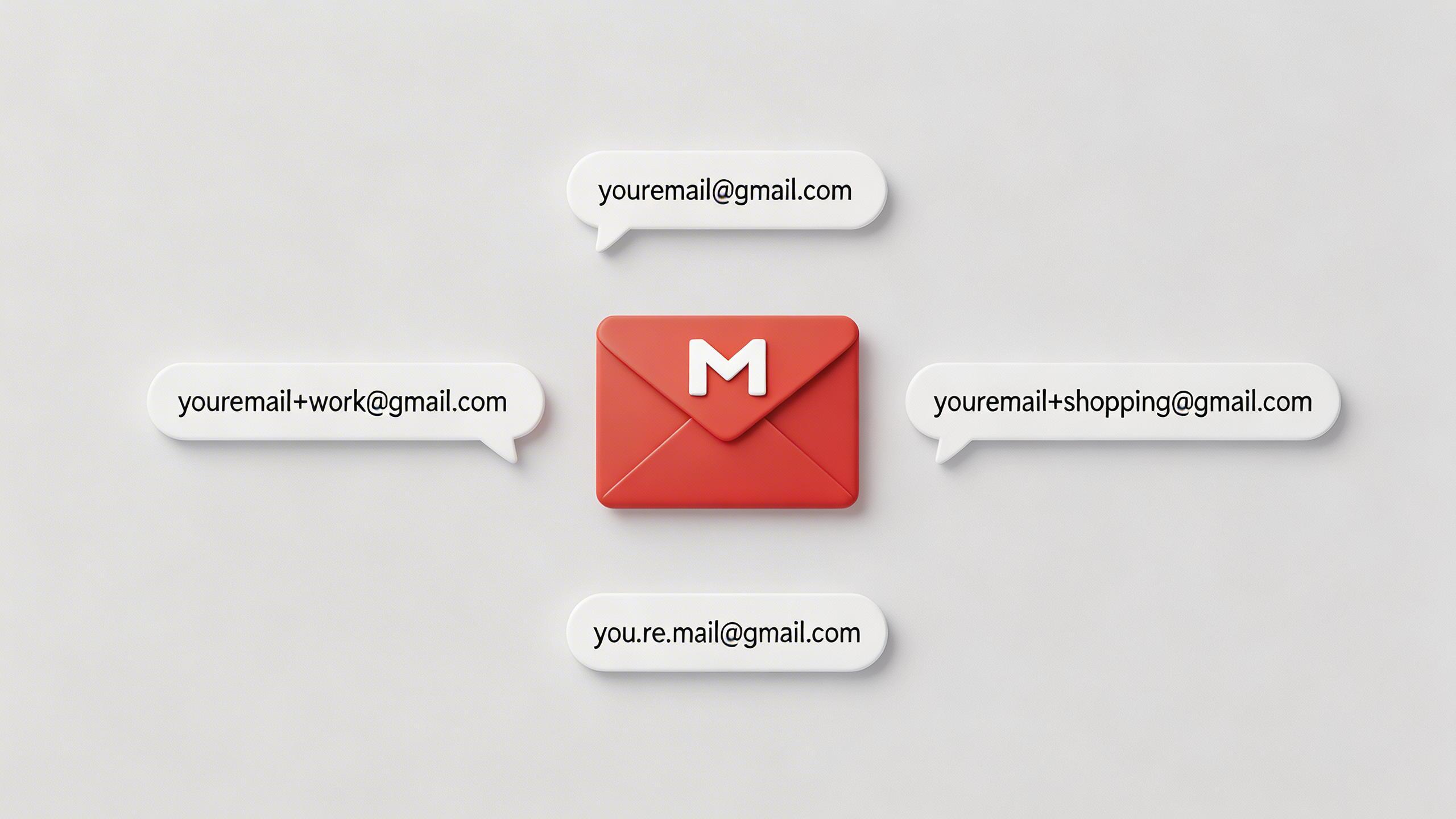 你的Gmail邮箱，不止一个地址