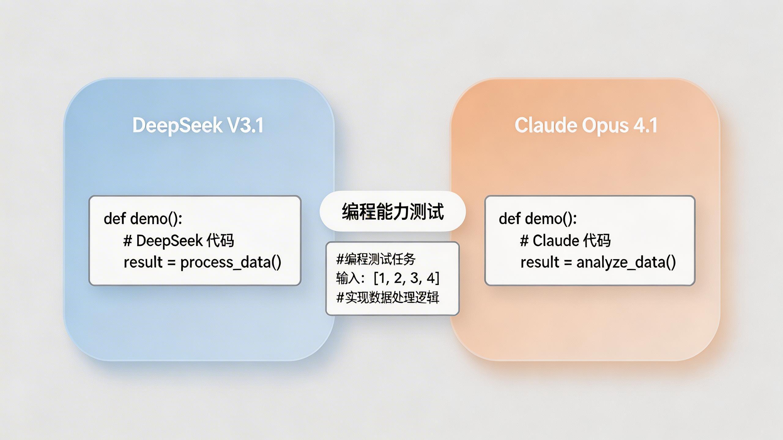 DeepSeek V3.1 与 Claude Opus 4.1 的编程能力测试
