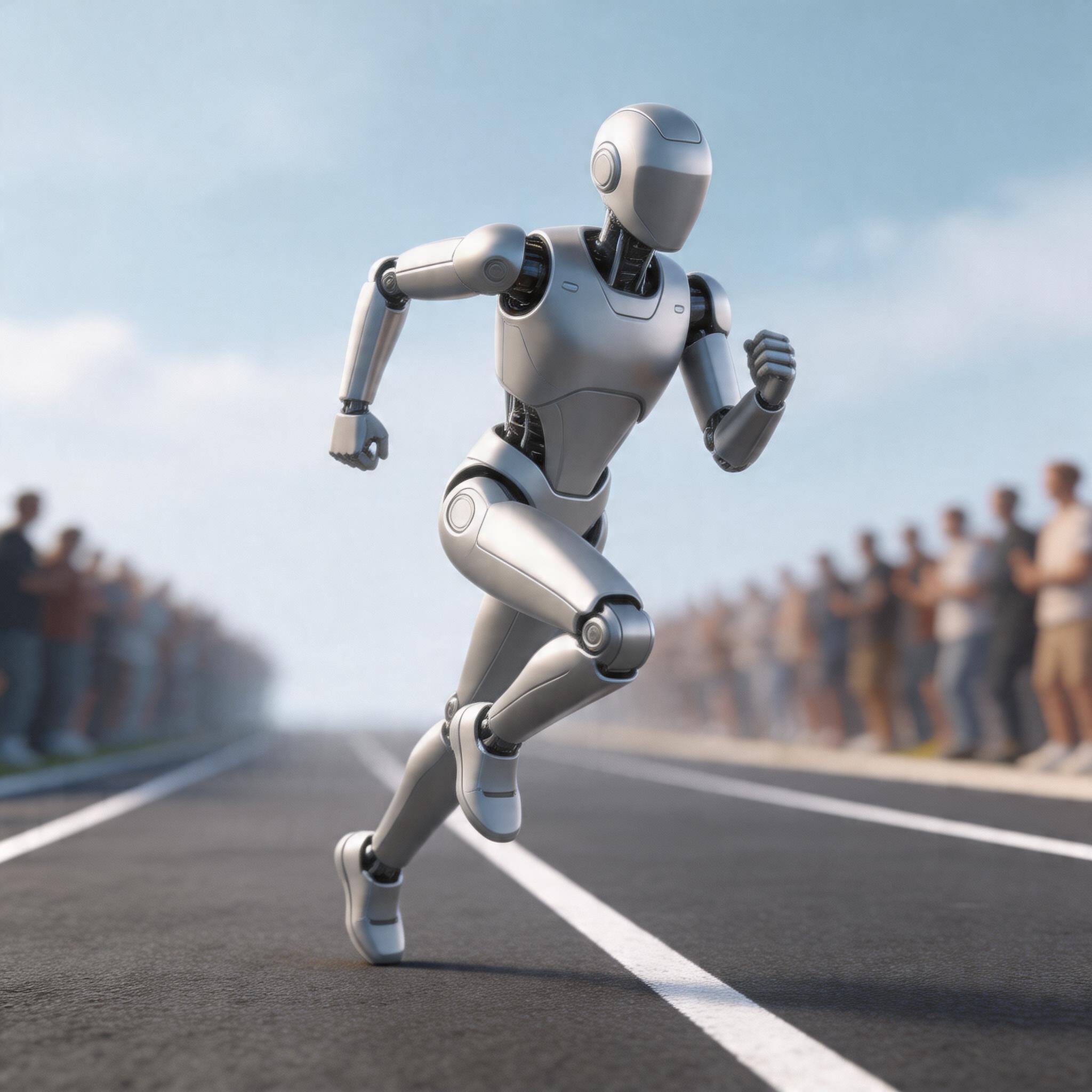 人形机器人半马跑出48分19秒