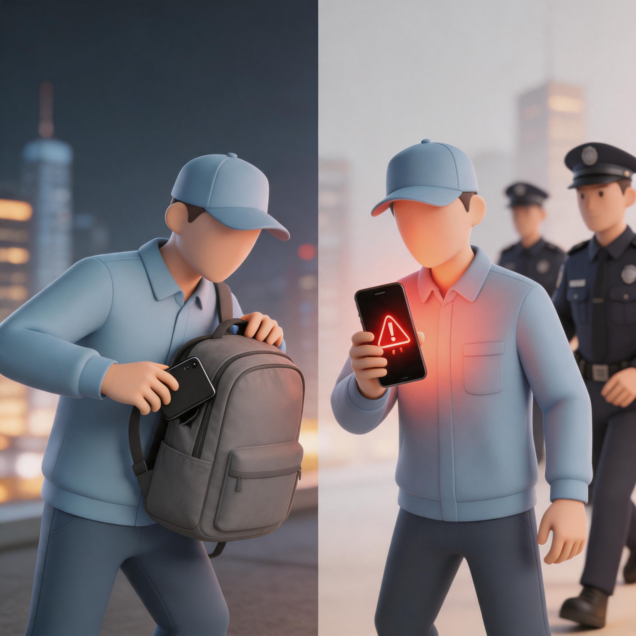 快递员偷走他人手机，20多天后手机“自己报警”了